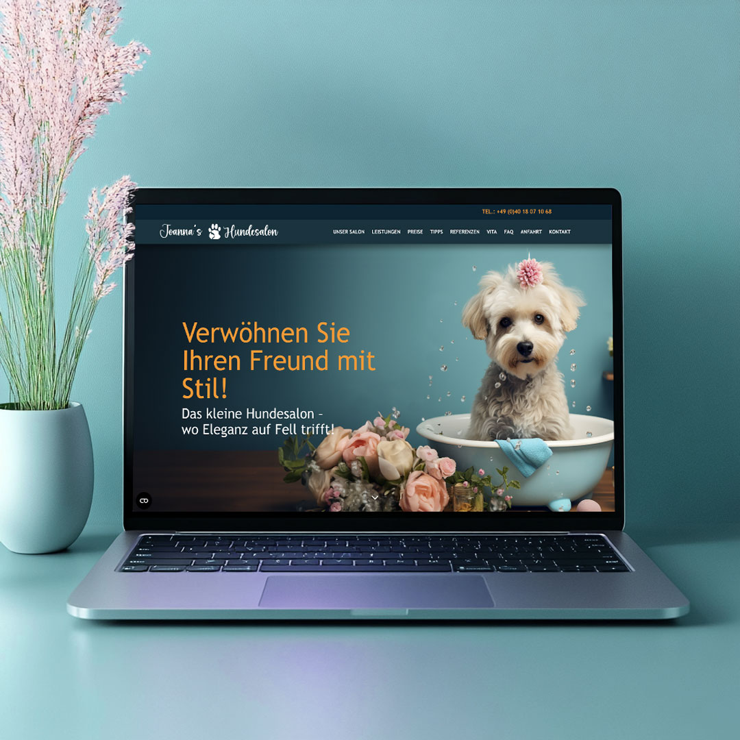 Deine Werbeprofis Referenzen | Webdesign & Programmierung Joannas Hundesalon Deine Werbeprofis Referenzen | Webdesign & Programmierung Joannas Hundesalon